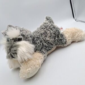 Aurora Plush‎ Ludwig the Schnauzer 12" Flopsie Realistic Soft Cuddly Laying